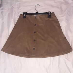 Suede Skirt